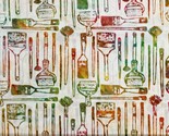 Cotton Batik Paintbrushes Art Colorful Cotton Fabric Print by the Yard D... - $12.95
