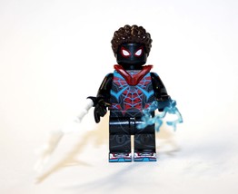 Miles Morales Evolved suit Spider-Man PS5  Building Minifigure Bricks US - £7.52 GBP