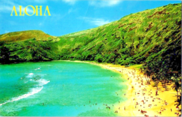 Postcard  Hawaii Ancient Hanauma Bay Honolulu  5.5 x 3.5 inches Photo R. Young - £3.89 GBP