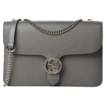 Authenticity Guarantee Gucci Interlocking GG Leather Shouler Crossbody Bag - £1,685.84 GBP