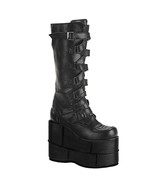 DEMONIA STA308/B/PU Men Unisex Platform Cyber Goth Black Gogo Knee High ... - €125,38 EUR DEMONIA STA308/B/PU Men Unisex Platform Cyber Goth Black Gogo Knee High ... - €125,38 EUR