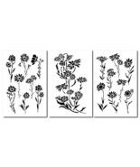 DAISY Flower Painting Stencils Wall Decorating Daisies Airbrush 14&quot; Temp... - $18.97 CAD