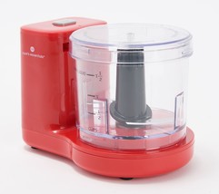 Cook&#39;s Essentials Mini One-Touch 2-Cup Food Chopper in Red - £152.19 GBP