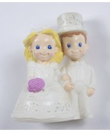MATTEL BRIDE &amp; GROOM  WEDDING CAKE TOPPER FIGURES TOY 2002 - $150.60 MXN