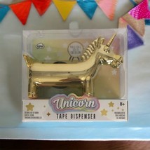 Gifts Unicorn Tape Dispenser- Magical Gold Edition w/Iridescent Tape NEW - £9.56 GBP