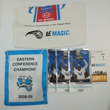 Orlando Magic 2008–09 Eastern Conference Champions Banner Towel Tickets Lot - £17.56 GBP