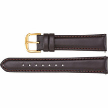 Men's 20mm Regular Brown Leather Padded Calf Watch Strap Band - £25.39 GBP