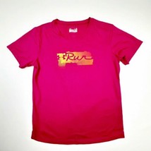 Under Armour Run Women&#39;s Semi-Fitted Top Size L Fushia Pink TI23 - £6.99 GBP
