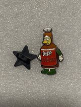 Simpsons 1 of the 7 Duffs Pin (Queasy) 1 1/4" *Pre-Owned* DTC - $11.99