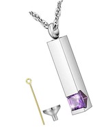 Crystal Cremation Jewelry for Ashes Birthstone Ashes - £45.12 GBP