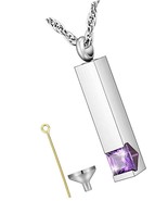 Crystal Cremation Jewelry for Ashes Birthstone Ashes - £43.05 GBP