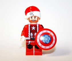 Captain America Santa Claus V3 Christmas Minifigure - $5.64