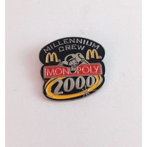 Vintage 2000 Millennium Crew Monopoly McDonald&#39;s Employee Hat Pin - $8.25