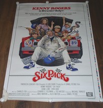 Kenny Rogers Six Pack Brewster Baker Movie Poster Vintage 1982 - £31.85 GBP