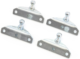 4 Ball Stud Brackets 10Mm Compatible with Gas Prop Strut Spring Lift Coated Ste - £21.21 GBP