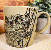 Set of 2 Native Wild Koala Bear Mother With Joey Ceramic Coffee Cup Mugs 16oz - £24.38 GBP