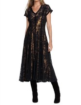 Johnny Was dina mesh midi dress in Black - size S - £224.95 GBP