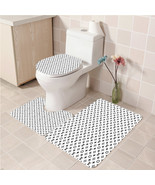 3Pcs/set Louis_Vuitton06 Bathroom Toilet Mat Set Anti Slip Bath Mat Deco... - $33.29+