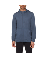 Merrell Men's Full Zip Hoodie Grid Fleece Jacket Moisture Wicking Stretch S-XXL - $33.74