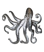 Silver Nautical Marine Deep Sea Octopus Tentacles Metal Wall Decor Plaqu... - €92,44 EUR