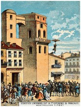 9609.People gathered watching a umbrella-flying man.POSTER.decor Home Of... - $17.10+