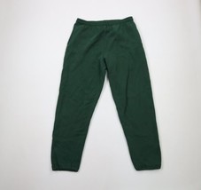 Vintage 90s Streetwear Mens Large Distressed Blank Sweatpants Pants Green USA - £31.61 GBP
