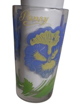 MCM Peanut Butter Drinking Juice Glass Tumbler Boscul Pansy Estate find 5&quot; - $283.84 MXN