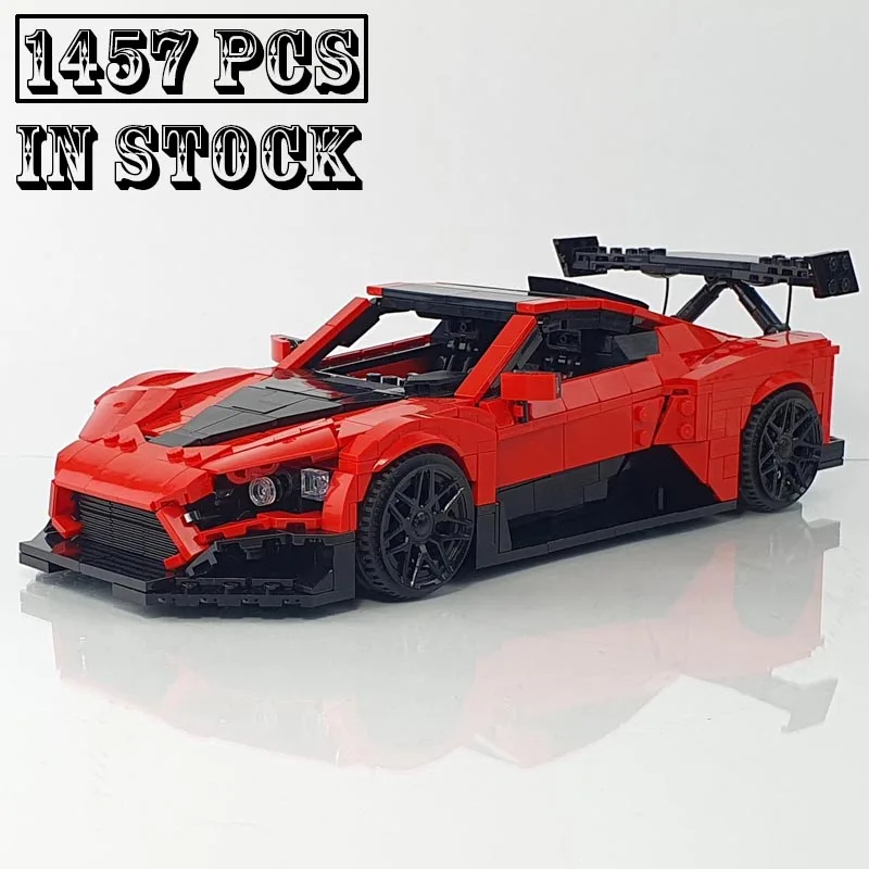 New MOC-131257 TSR-S 1457PCS Supercar Racing Car Model Technical Building Block - £79.42 GBP