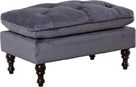 Grey Christopher Knight Home Jeremy Tufted Fabric Ottoman - $92.98