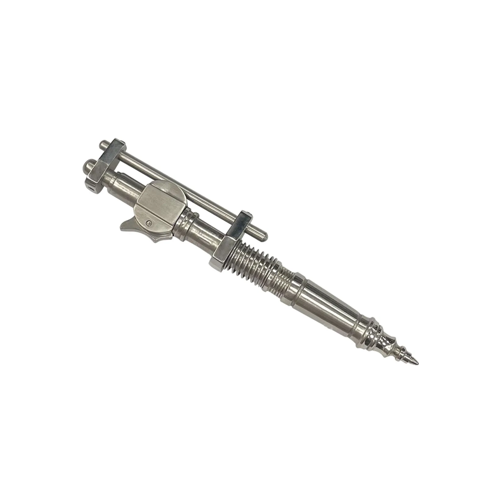 EDC Stainless Steel Ballpoint Pen Handmade Mechanical Sliding Lightweight - $75.58