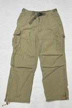 Vtg Abercrombie &amp; Fitch Men’s M Green Paratrooper Cargo Military Pants 9... - $95.90 CAD