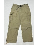 Vtg Abercrombie &amp; Fitch Men’s M Green Paratrooper Cargo Military Pants 9... - $69.90