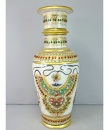 Decorative Hand Painted Natural Marble Vase E539 - $1,505.34 MXN