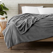 Full/Queen, Grey, Microplush, Ultra Soft Warm Blanket, Bare Home, And Travel. - £36.02 GBP