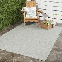 SAFAVIEH Courtyard Collection 2&#39;7&quot; x 5&#39; Grey / Turquoise CY8576 Indoor/ Outdoor  - £30.07 GBP