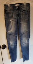 Womens 0 23 KanCan Light Blue Wash Distressed Skinny Denim Jeans Style K... - £14.79 GBP