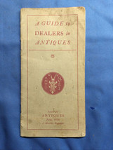 1928 A GUIDE TO DEALERS IN ANTIQUES Brochure Booklet - $376.60 MXN