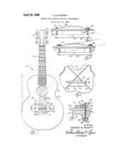Bridge for Stringed Musical Instruments Patent Print - White - £6.23 GBP+
