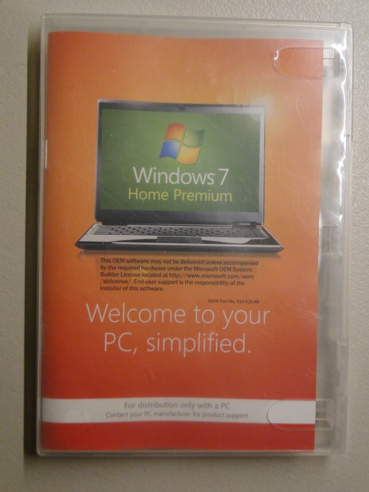 Windows 7 Home Premium 32 bit SP1 DVD NOS With License & Key - $50.53