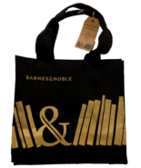 Barnes &amp; Noble Books Black &amp; Gold Premium iPhone Organic Cotton Tote Bag... - £12.95 GBP