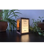 Brother memorial gift, photo lantern / Loss of brother,  memorial photo ... - £53.49 GBP