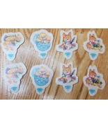 8 Vintage Bakery Bites Styrofoam Easter Spring Bunny Duck Chick Cupcake ... - $15.21