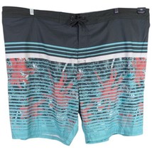 4XB Board Shorts Swimming Trunks Big Mens Roundtree Yorke Aquamarine Str... - £21.62 GBP