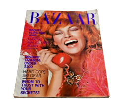 Vintage Harper&#39;s Bazaar Magazine 1971 Raquel Welch Fashion Beauty Trends Ads - £37.72 GBP