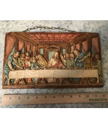 The LAST SUPPER Vintage 12” X 7” X 1” Made in Italy - €75,68 EUR