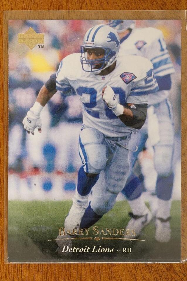 1995 Upper Deck Football Card Barry Sanders #94 Detroit Lions - $2.67
