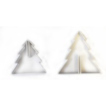 3D Christmas Tree Holiday Winter Cookie Cutter Made in USA PR124 - £3.92 GBP