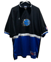 Orlando Magic NBA Champion Vintage 90s Pre-Game Warmup Shooting Shirt Black 48 - £42.79 GBP