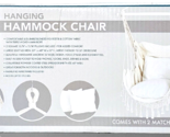 bliss hanging hammock Chair Polyester Cotton Fabric 2 Pillows Included 2... - $44.99