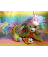 2015 Just Play Puppy Surprise Tie Dye Plush Mama Dog with 1 Barking Pup - £11.63 GBP